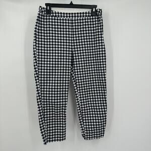 Victoria Beckham For Target Womens Pants Size 6 Capri Gingham Preppy Modern